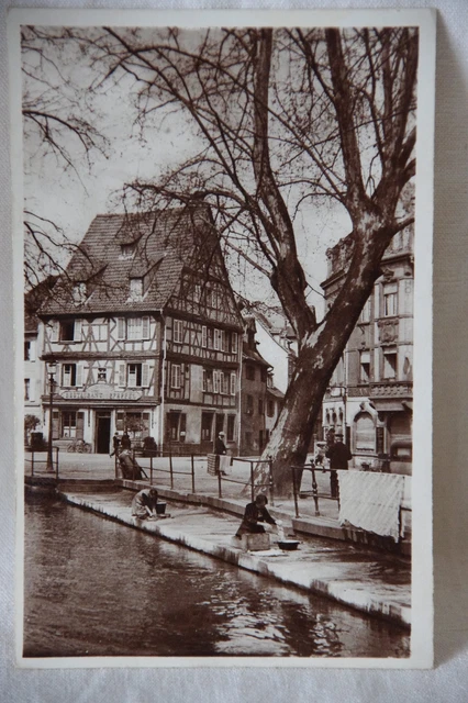 CPA Photo Card Old Colmar ( Upper Rhine - 68) Washtub Place Of La Sinne 1939