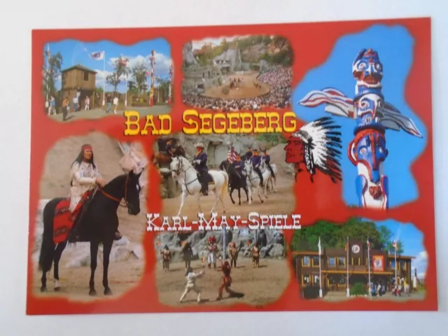 Karl-May-Spiele Bad Segeberg - alte Ansichtskarte / Postkarte AK #5 Gojko Mitic