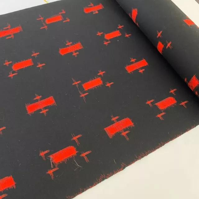 Black Galaxy Wool UnUsed BOLT By the Yard Japanese Kimono Fabric BW39