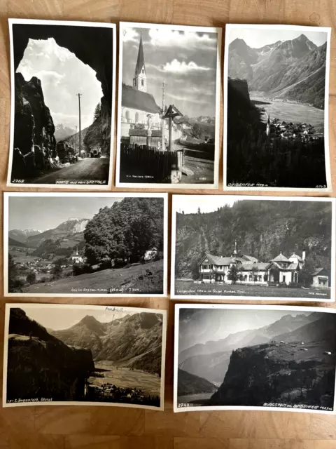 7 x historical antique postcard Ötztal Tyrol longitudenfeld Nauders Ötz Burgstein