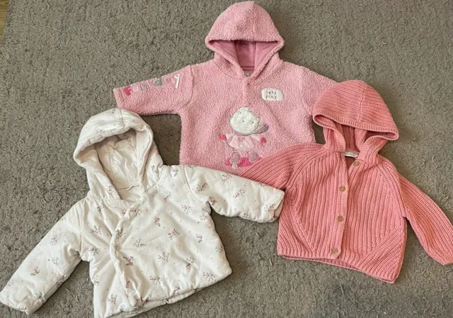 Baby Girls Next Coat Cardigan Jumper Bundle Age 3-6 Months