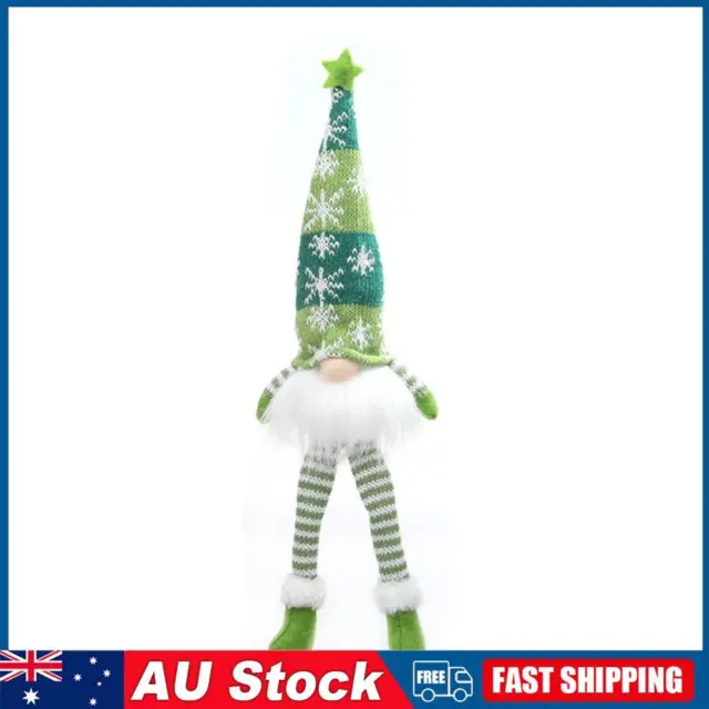 Glowing Gnome Christmas Faceless Doll with Light Xmas Home Decor (Green)