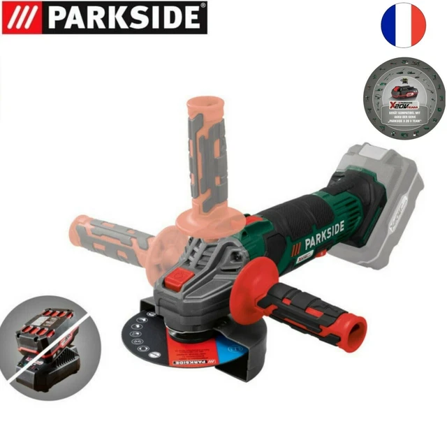 PARKSIDE ® Meuleuse d'angle sans fil PWSA 12 C2, Sans Bat Ni Chargeur