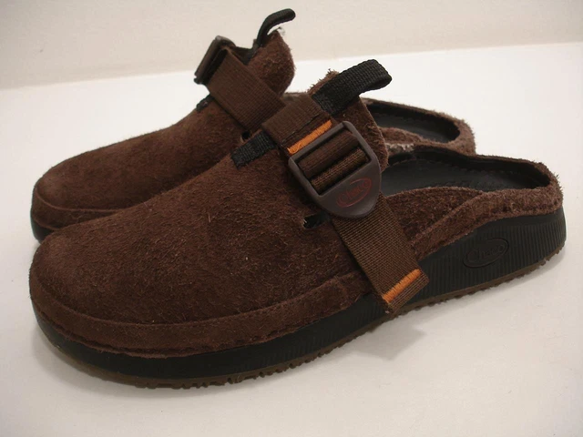 MEN S SZ 7 M Chaco Paonia Clog Brown Waterproof Suede Leather Slip On Mule Shoes 54.73 PicClick UK