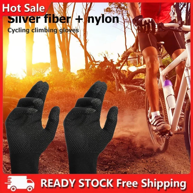 Guanti Slip Touch Screen Traspiranti Maglia Guanti Termici per Gioco Bicicletta