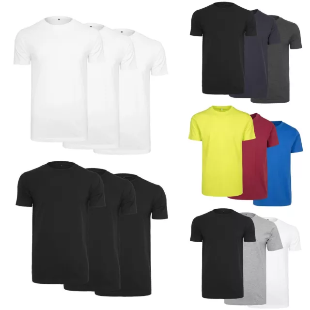 Build your Brand T-Shirt Col Rond 3-Pack Chemise Basic Coton