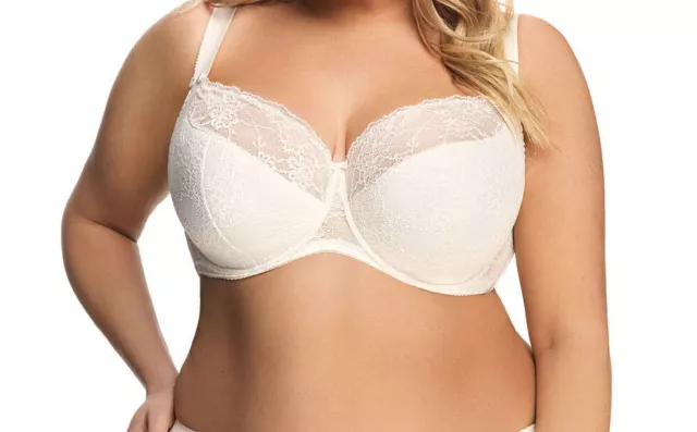 GAIA!Women's white semi soft bra size 32 34 36 38 40 42 44 46