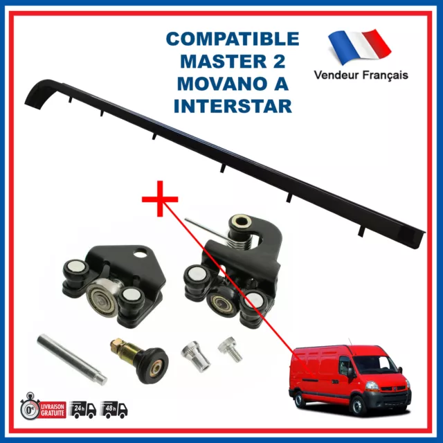 Rail Rouleau Guidage Porte Haut + Bas + Milieu MASTER 2 8200080754 7700352381