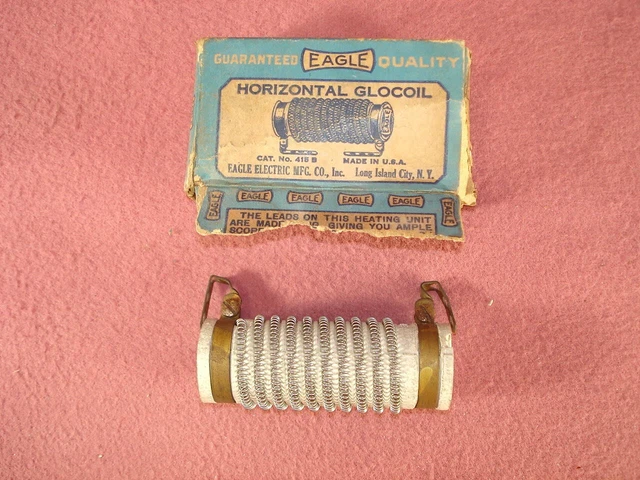 Vintage Eagle Glow Coil Heal Element #415B - NOS