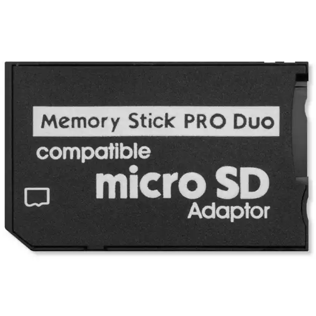 Adaptador Tarjeta de memoria Micro SD SDHC TF a Memory Stick PRO DUO MS PSP #1