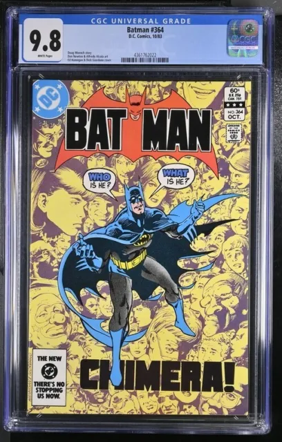Batman 364 CGC 9.8 Ed Hannigan Dick Giordano Cover Chimera! 1983