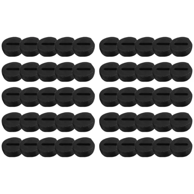 50x Black Plastic Carbon Brush Holder Caps with Slotted Connectors for Hammer