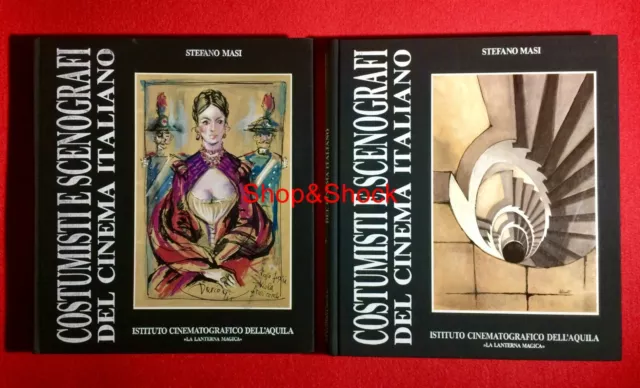 2 Libro Book COSTUMISTI SCENOGRAFI CINEMA ITALIANO Italian Costume Set Designers