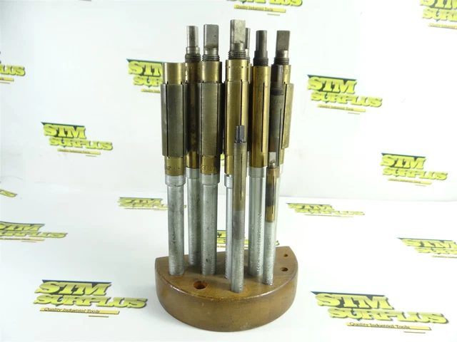 10 Federal Tool "Flexolap" Brass Barrel Lapping Tools 5/16" To 1" Dia +Organizer