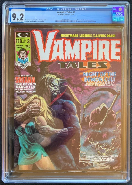 Vampire Tales #3 CGC 9.2 (Marvel 1974). 2nd Appearance of Satana.