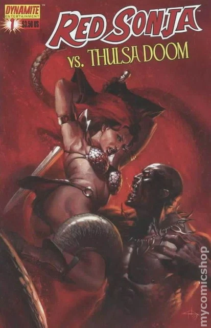 Red Sonja vs. Thulsa Doom 1B Dell'Otto Variant VG 2006 Stock Image Low Grade