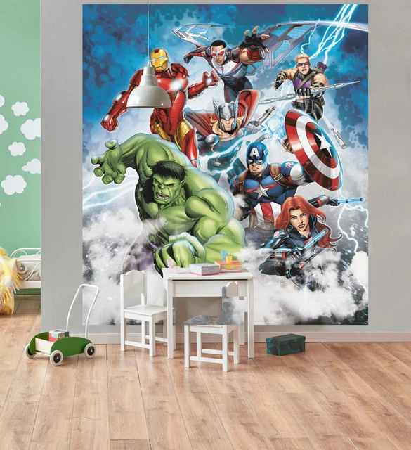 Super Heroes Wallpaper W Muriva 159501 Marvel Avengers Wallpaper Multi