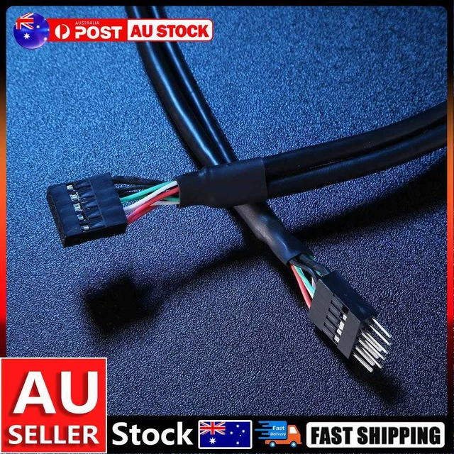 USB 2.0 9 Pin Male To 9 Pin Female Extended Cable 9pin USB Header Extension Cord