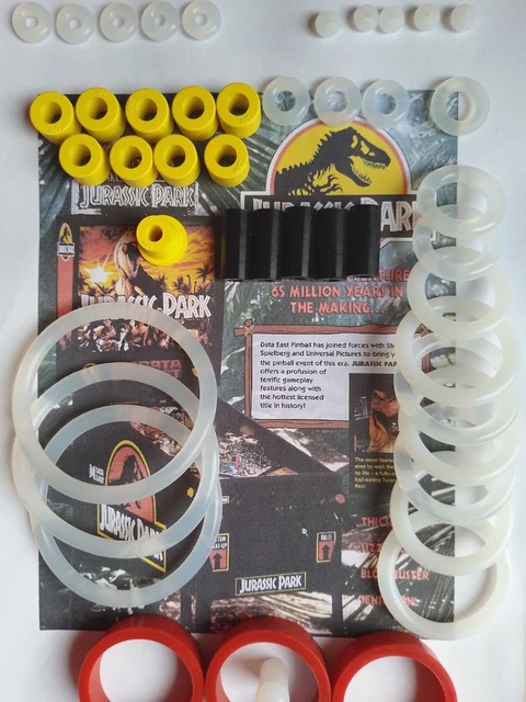Kit élastiques Silicone Transparent Pour Flipper Data East Hook – Anneaux De Rechange