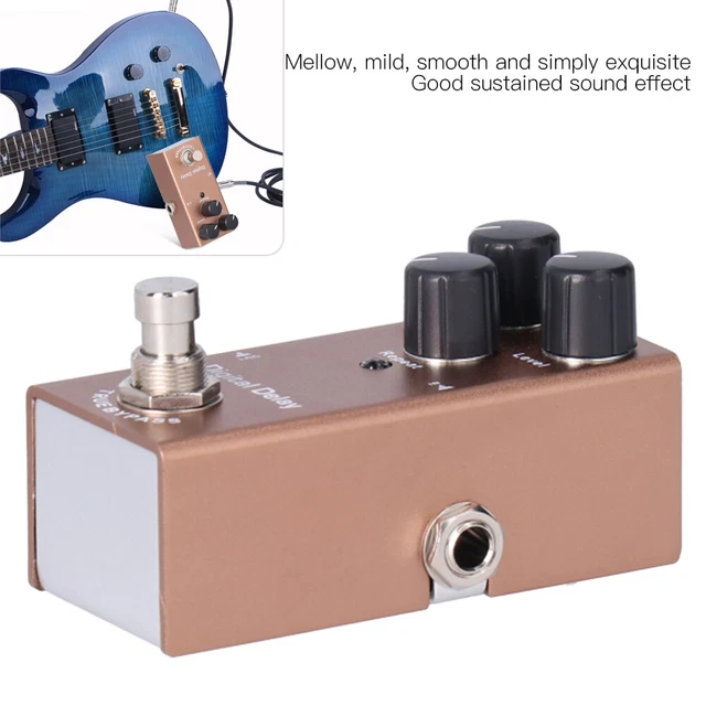 Guitar Effect Pedal Mini Single Digital Delay True Bypass Effector DC 9V UK HEL