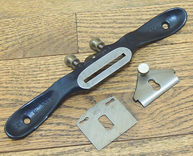 STANLEY U.S.A. No. 151 ADJUSTABLE SPOKE SHAVE-VINTAGE HAND TOOL-PLANE-SPOKESHAVE 2