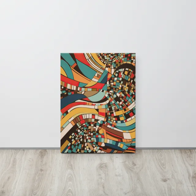 Arte de pared moderno geométrico abstracto - lienzo delgado
