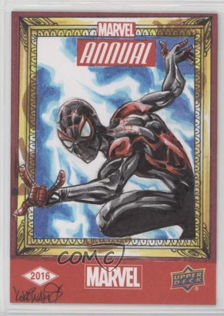 2016 Upper Deck Marvel Annual Sketch Cards 1/1 Achilleas Kokkinakis Auto p1l