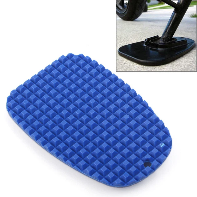 Plastic Side Stand Kickstand Non-slip Plate Support Foot Pad For Motorcycle Blue