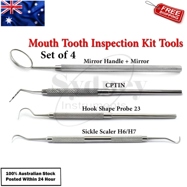 DENTAL EXPLORER MOUTH Mirror Teeth Hygiene Picking Inspection Oral Care
