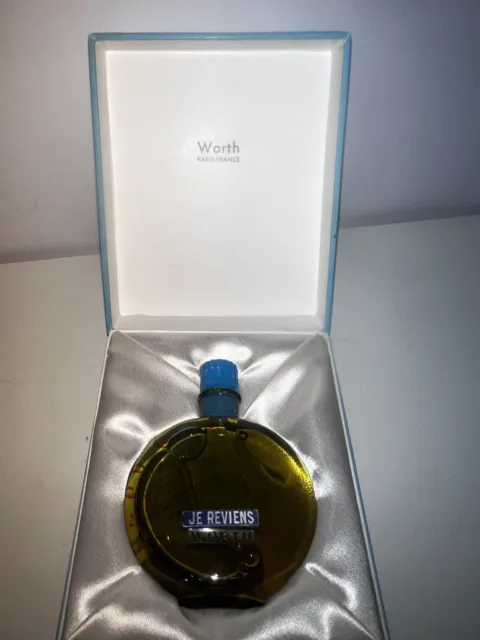 Rare Rene Lalique Blue Glass Perfume Bottle Worth Je Reviene Perfume Boxed 30ml