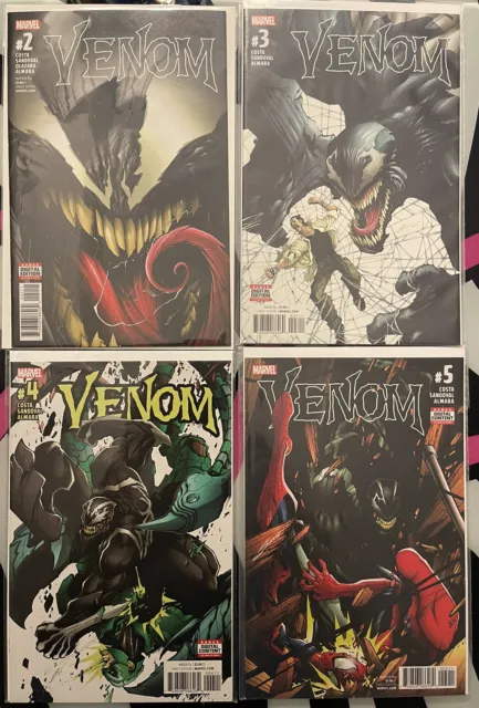 Venom #s 2 3 4 5  (2016 Marvel Comics) 4 Book Lot.