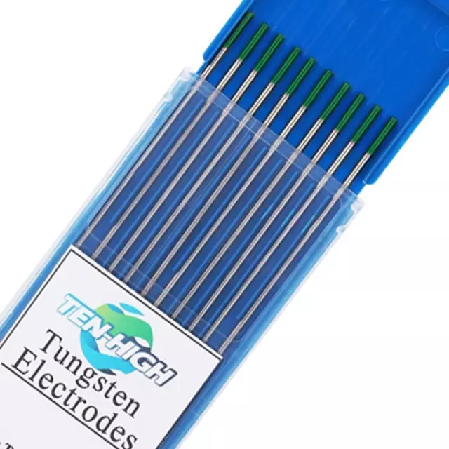 Soudage TIG Electrodes De Tungstène Pur WP (Vert) 1,6 * 150 Mm De 10 Pièces Par