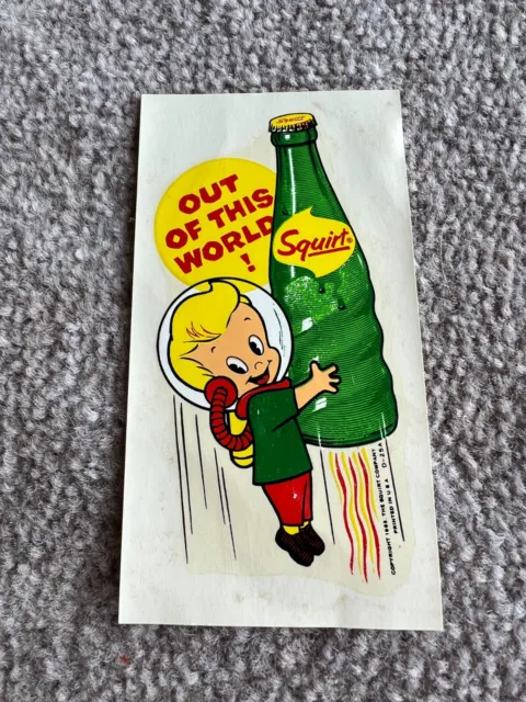 Vintage 1963 The Squirt Co. Pop Squirt Water Decal - Unused