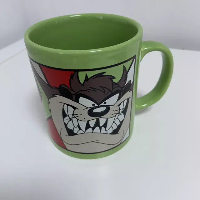 Vintage 1997 'Taz' Tazmanian Devil Rare Green Mug by Staffordshire Tableware