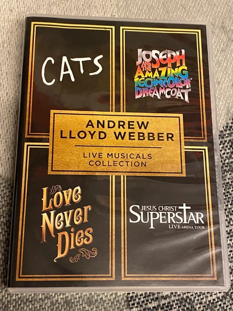ANDREW LLOYD WEBBER - Live Musicals Collection (DVD, 2019) 5 Discs £3.