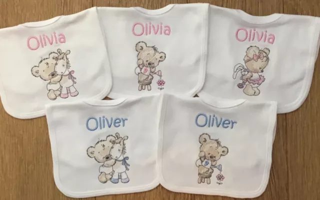 Personalised Baby Bibs, Bib, Embroidered, Toddler, ANY NAME, Gift, Baby Shower,