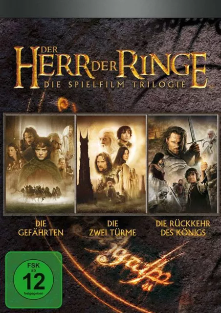 Der Herr der Ringe 1+2+3 - Die Spielfilm Trilogie # 3-DVD-BOX-NEU