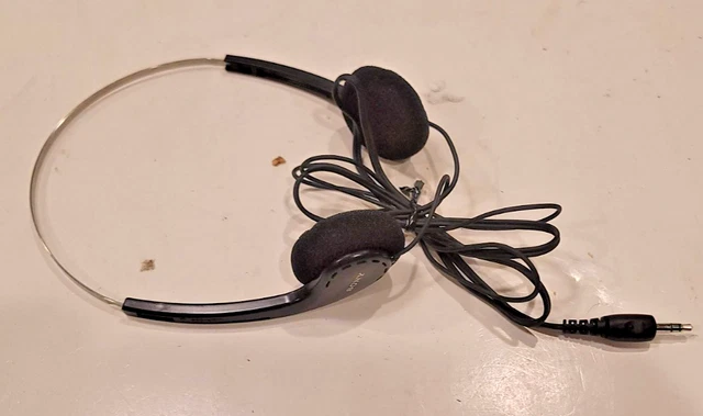 Casque Sony Vintage MDR-20 Noir – Pour Pièces Ou Réparation (non Testé)