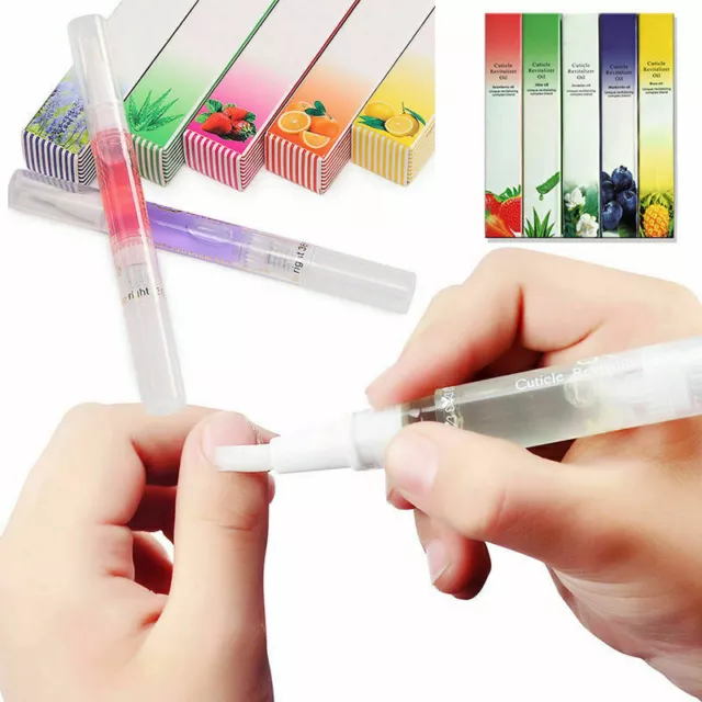 Nail Art Cuticle Revitalizer Oil Pen Brush Treatment Care Manicure Nutrition Lot