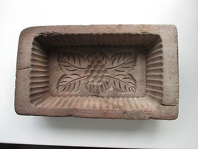 Butter press European folk art early 19th century hand carved