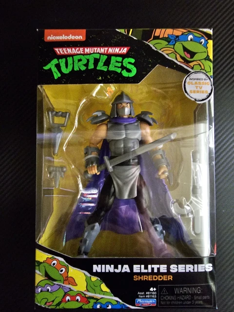TMNT Elite Series Shredder Teenage Mutant Ninja Turtles Playmates Figure New!
