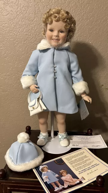 Shirley Temple Toddler Doll Collection Danbury Mint Sunday Best Vintage COA Box