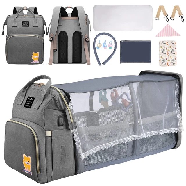 Mommy Baby Diaper Bag Backpack Diaper Changing Station Waterproof Changing Pad