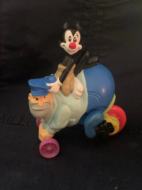USED McDonald's Toy 1993 VTG Animaniacs Yakko Ridin' Ralph Figure Cake Topper