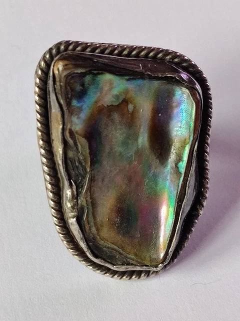 BAGUE Femme ajourée en ARGENT 925 vieilli - TAILLE 54 DISPONIBLE