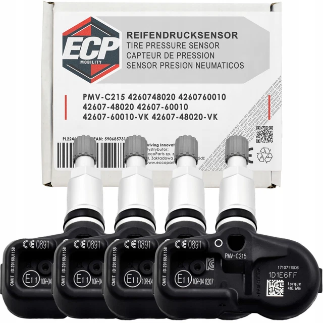 4X CAPTEUR DE Pression Des Sensore Pneus EQS ORIGINE MERCEDES-BENZ V297 NEUF EUR 78,00 - FR