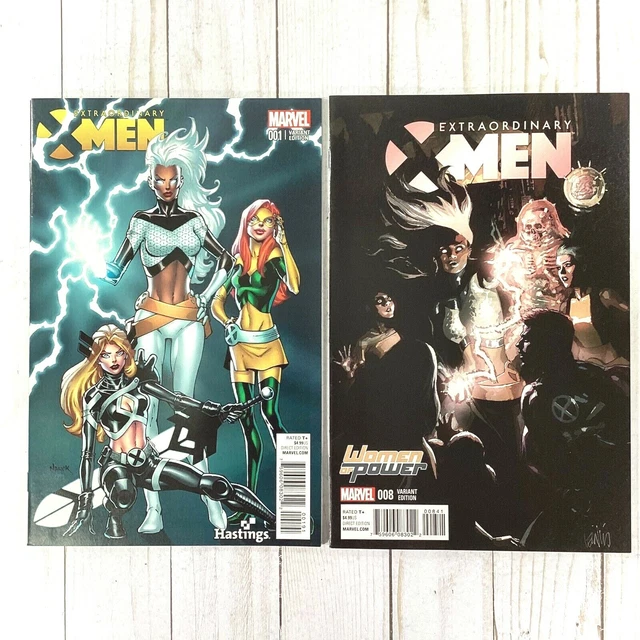 Extraordinary X-Men #1H & #8C Variant Covers, Marvel Comics 2015, VF/NM