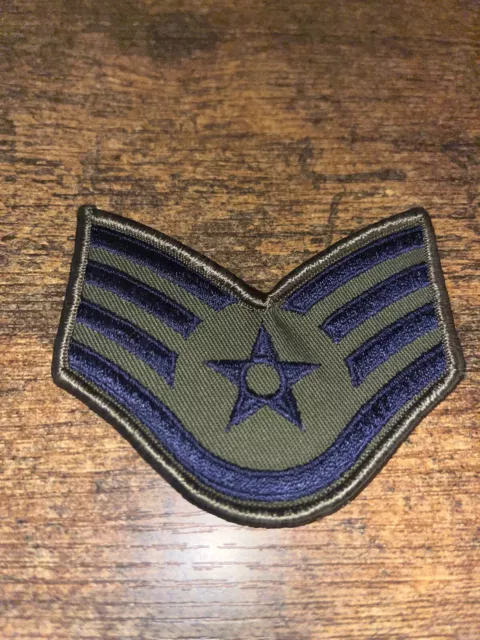 Vintage Us Air Force Technical Sergeant Rank Patch Insignia E 6 E6 Usaf
