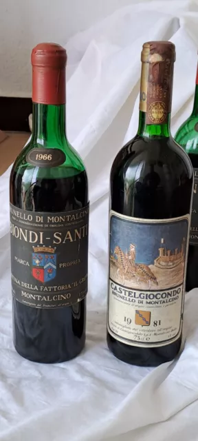 Brunello Di Montalcino Biondi Santi 1966 E CastelGiocondo 1981 + regalo in foto