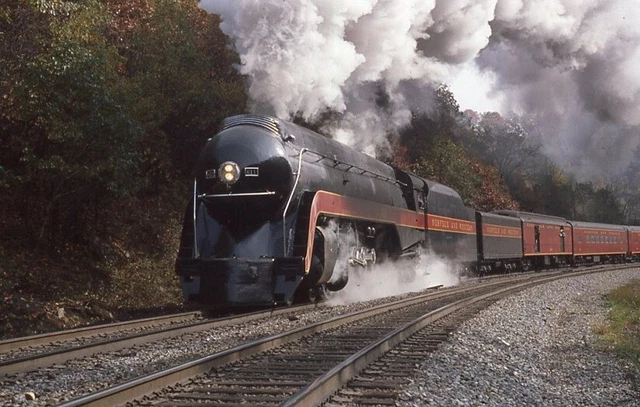 N&W Steam - Number - 611 w/Train - ORIG - ER - rals1320